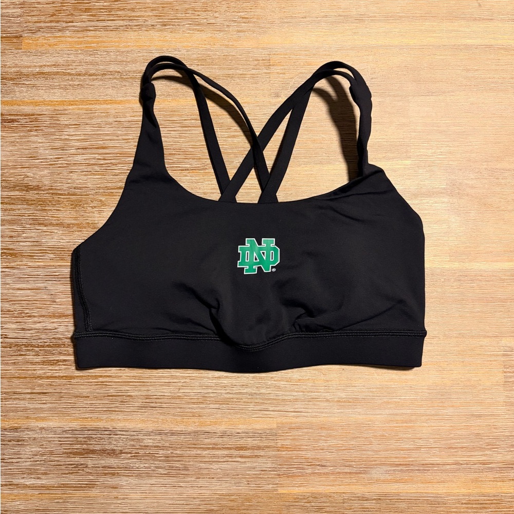 Lululemon Black Women's Sports Bra Notre Dame